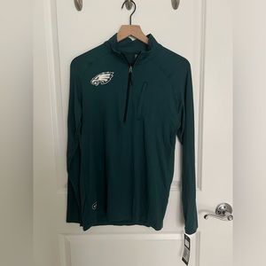 Philadelphia Eagles Combine Authentic Raglan Quarter-Zip (Brand New w/ Tags)
